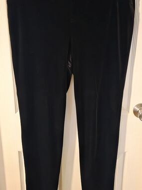 INC International Concepts Women's Black Skinny Velour Pants